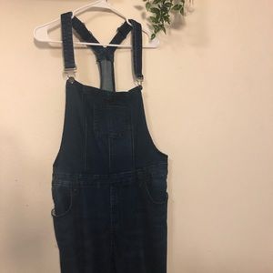 Blue jean overalls
